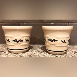 LONGABERGER HOLLY VOTIVES (2)
